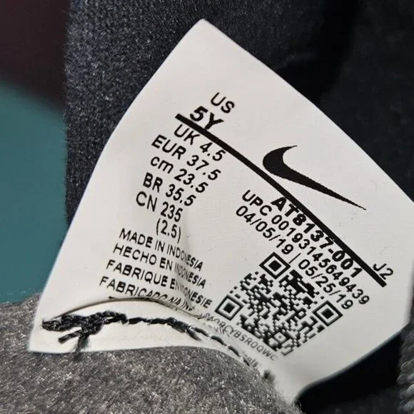 Nike Merc Mercurial ⚽️Black Soccer Cleats Shoes Youth Size 5Y NWOB - Picture 6 of 6